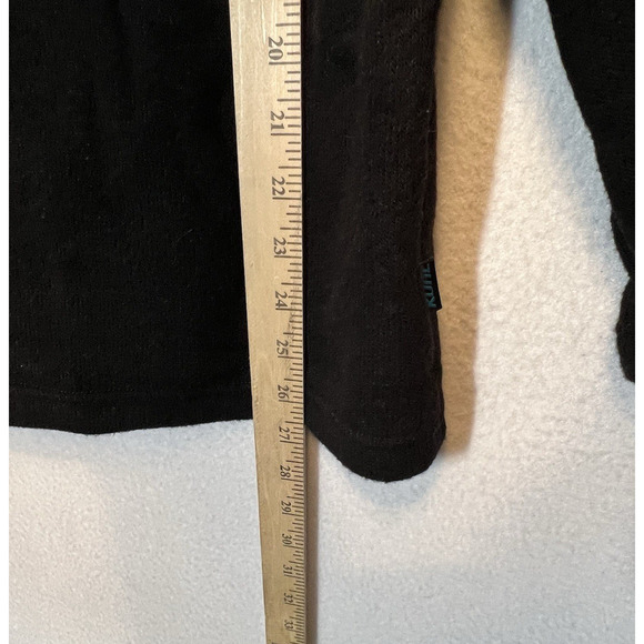 KUHL Alfpaca Fleece Grey 1/4 Zip Sweater Sherpa Collar Pullover Men's‎ MEDIUM - Picture 4 of 12